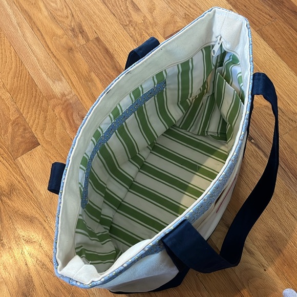 Vineyard Vines Classic Canvas Tote- Salt, Lime and Margaritas - Picture 2 of 3